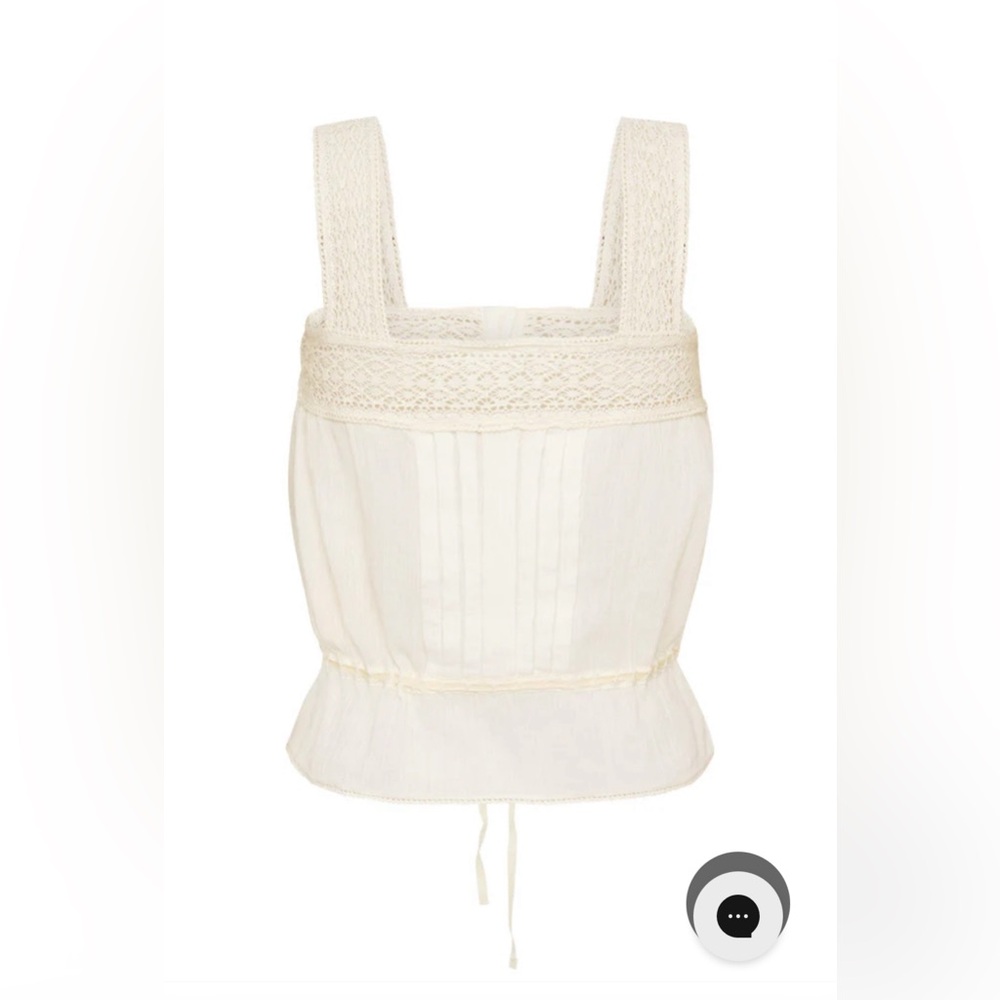 Spell Cream Crochet-Trimmed Peasant Camisole - Picture 7 of 16
